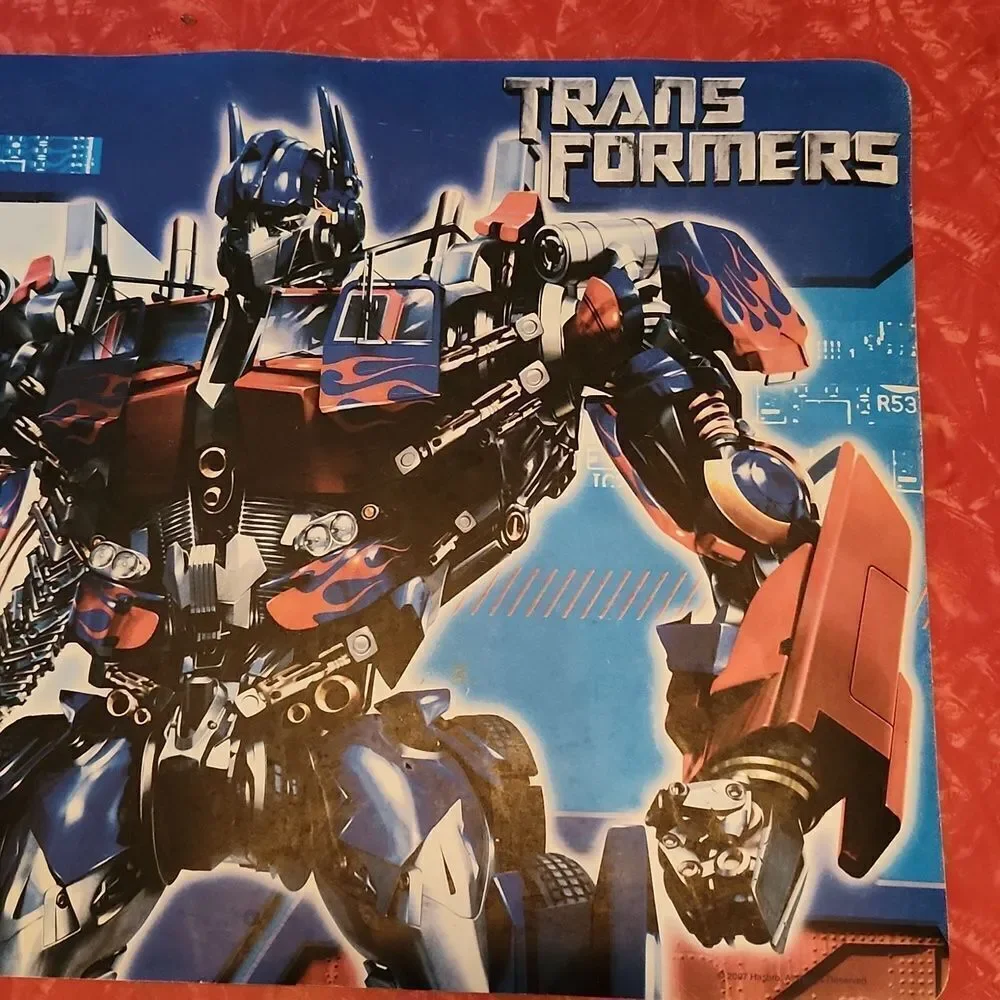 Optimus Prime Transformers 2007 Vinyl Placemat